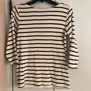 L.L.Bean 3/4 Sleeve French Sailor Boatneck